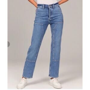 Abercrombie & Fitch Blue Boyfriend Jeans